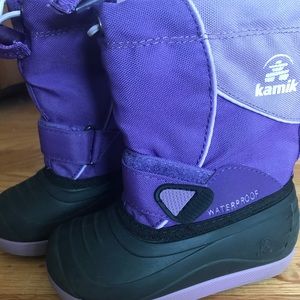 KAMIK Waterproof Girl’s Snow Boots Size 8